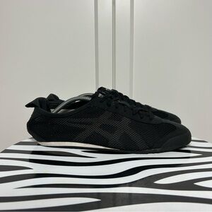 Onitsuka black mesh white Mexico 66